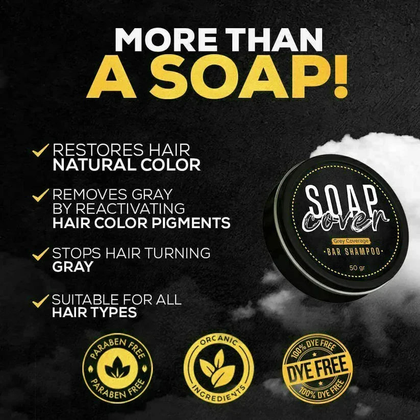 Natural Hair Darkening Soap & Shampoo